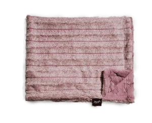 Frosted Pink Rosewood Minky Blanket
