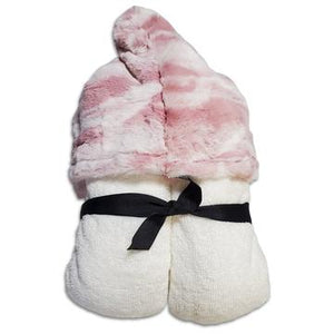 Marble Blush Hooded Towel